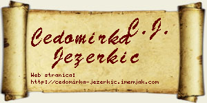 Čedomirka Jezerkić vizit kartica